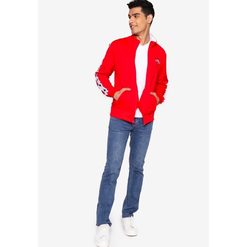 New GUESS GUESS x J Balvin Vibras Logo Track Jacket SZ M - Picture 4 of 12